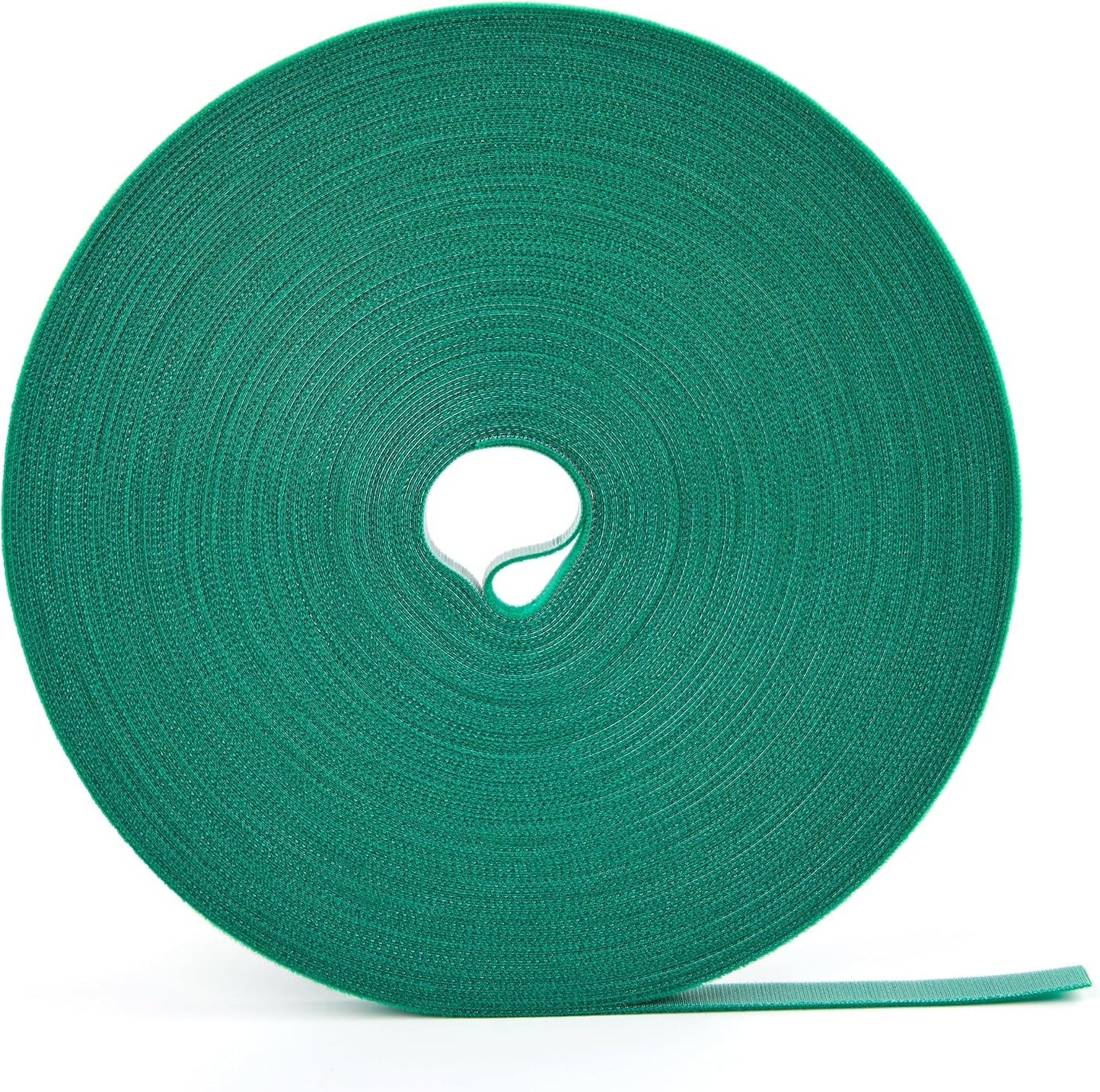 50 ft x 1/2 inch Reusable Plant Ties Roll for Indoor & Outdoor Plants, Non-Toxic Soft Garden Ties, Cut-to-Length Nylon Ties, Gentle Support for Climbing Plants, Tomato Peppers & Vines, Green