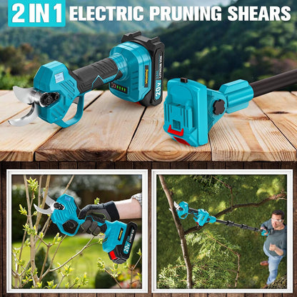 Electric Pruning Shears Compatible with DeWALT 20V – 26000RPM Cordless Garden Pruner,0.8-2 inch Max Cutting Diameter PVC Cutter Tree Trimmer with LCD Display & SK7 Blades(Tool Only)