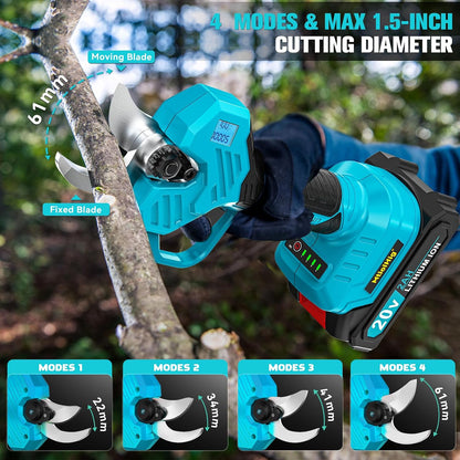 Electric Pruning Shears Compatible with DeWALT 20V – 26000RPM Cordless Garden Pruner,0.8-2 inch Max Cutting Diameter PVC Cutter Tree Trimmer with LCD Display & SK7 Blades(Tool Only)