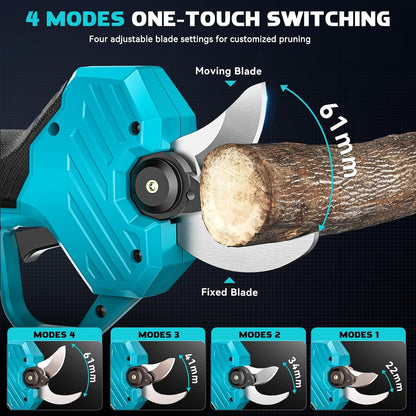 Electric Pruning Shears Compatible with DeWALT 20V – 26000RPM Cordless Garden Pruner,0.8-2 inch Max Cutting Diameter PVC Cutter Tree Trimmer with LCD Display & SK7 Blades(Tool Only)