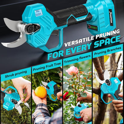 Electric Pruning Shears Compatible with DeWALT 20V – 26000RPM Cordless Garden Pruner,0.8-2 inch Max Cutting Diameter PVC Cutter Tree Trimmer with LCD Display & SK7 Blades(Tool Only)