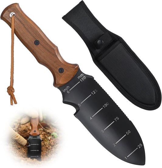 Hori Hori Garden Knife, Garden Tools Trowel with EDC Sheath & Hanging Hole