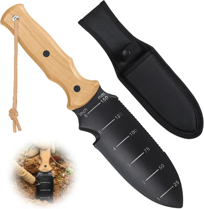 Hori Hori Garden Knife, Garden Tools Trowel with EDC Sheath & Hanging Hole