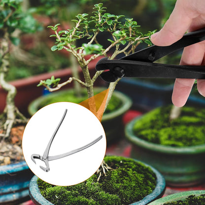 Bonsai Concave Cutter 8 Inch 200mm Bonsai Tool Branch Cutter Bonsai Modeling Gardening Scissors for Branch Cutting, Silver