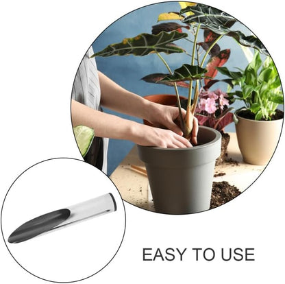 Small Stainless Steel Soil Scoop for Indoor Plants, Metal Potting Bucket Shovel Bonsai Tools, Succulent Gardening Scooper Trowel for Dirt Container