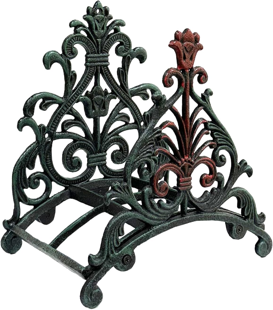 Decorative Garden Hose Holder,Hose Hanger,Heavy Duty Cast Iron Garden Yard Water Pipe Holds,Wall Mounted Hose Butler,Hose Rack Reel,50FT 75FT 100FT Water Hose Bulter Storage (Butterflies)