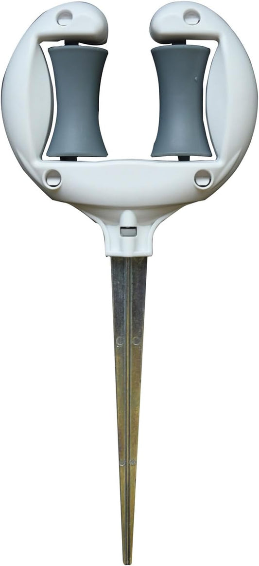 Garden Hose Guide Spikes Rustfree Metal Stake Water Pipe Positioning Holder Roller Outdoor Yard Garden Irrigation Tool Hose Guide Stake