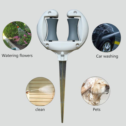 Garden Hose Guide Spikes Rustfree Metal Stake Water Pipe Positioning Holder Roller Outdoor Yard Garden Irrigation Tool Hose Guide Stake