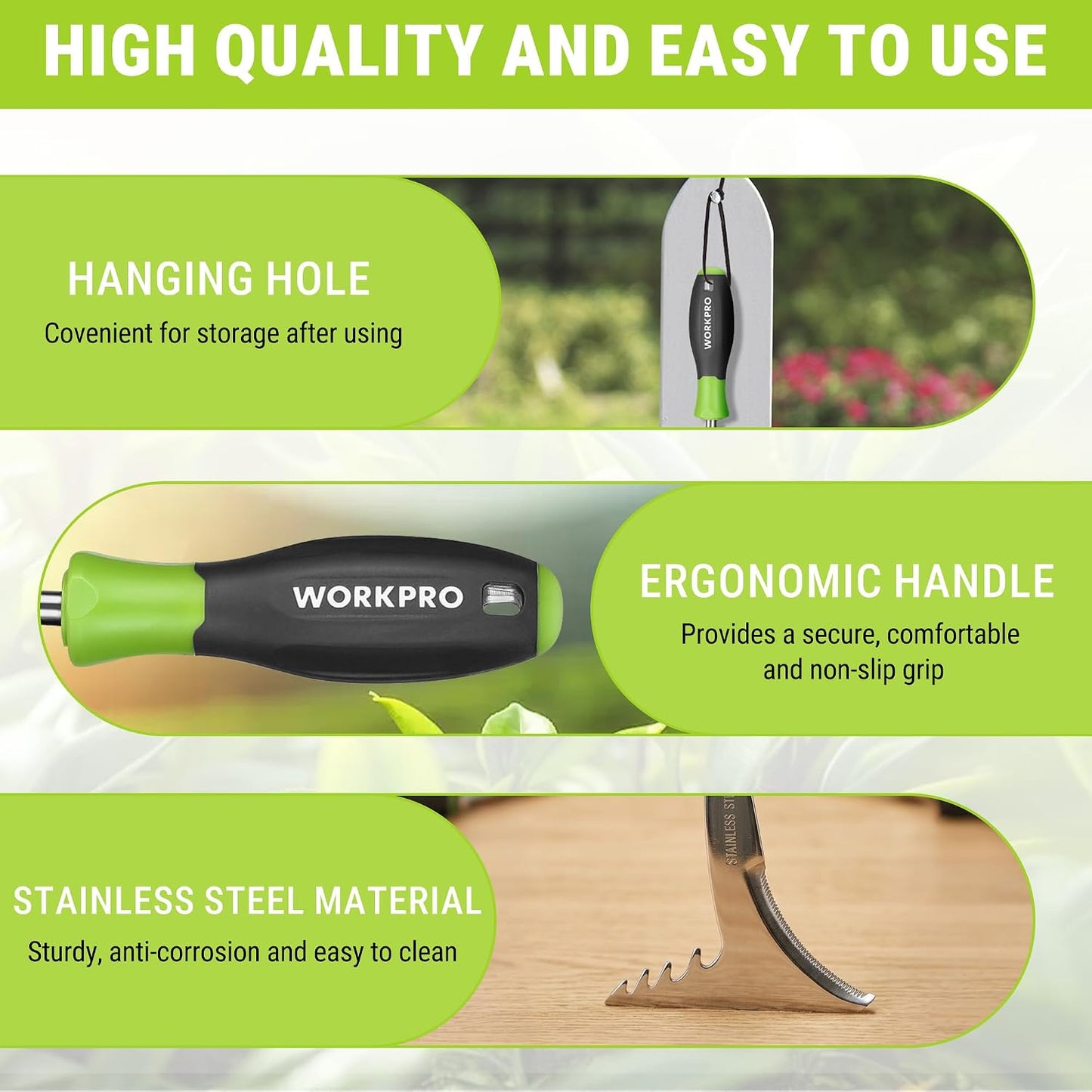3-Piece Weed Puller Tool Set