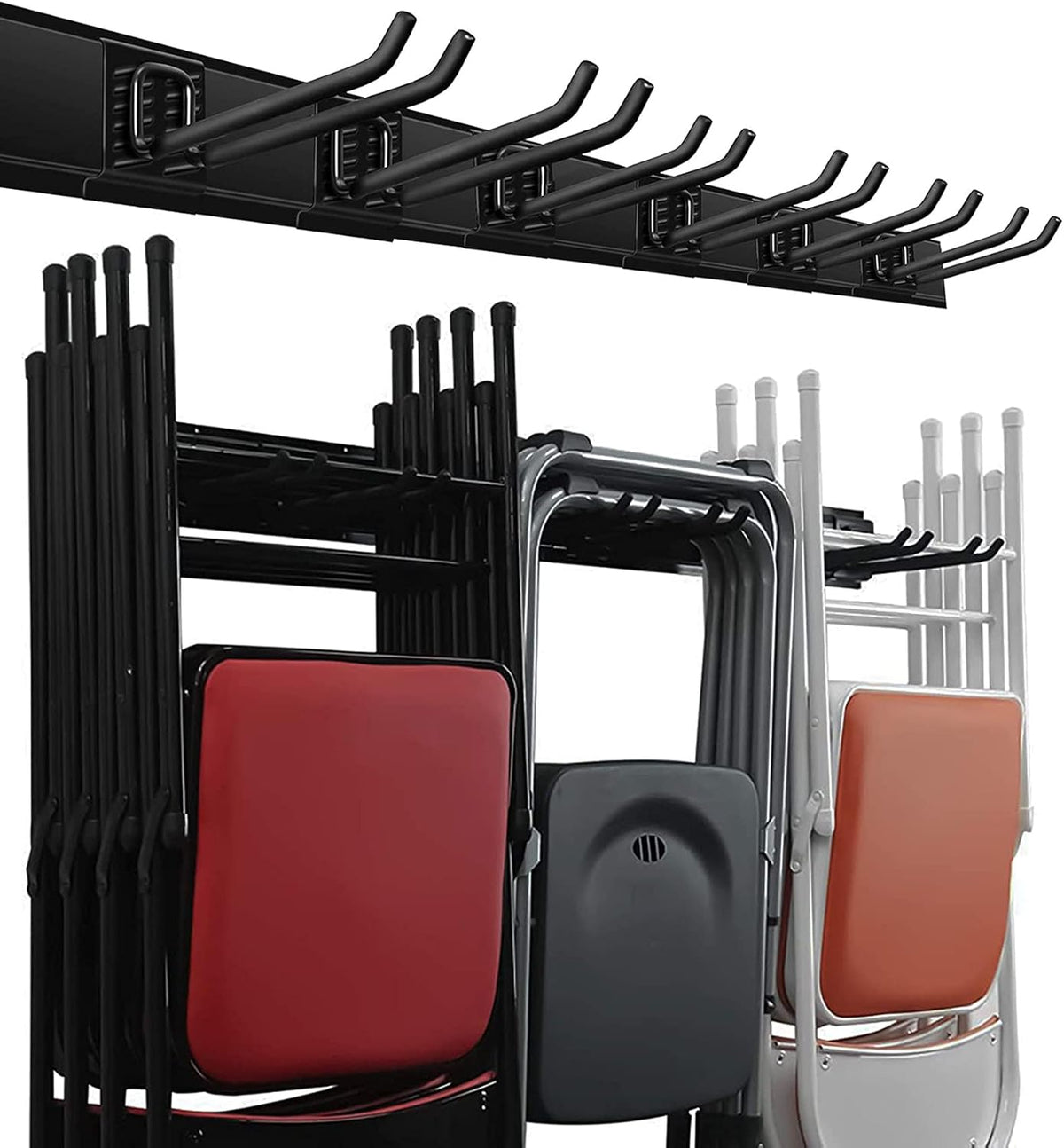 Garage Storage Organization Wall Mount Folding Chair Hangers