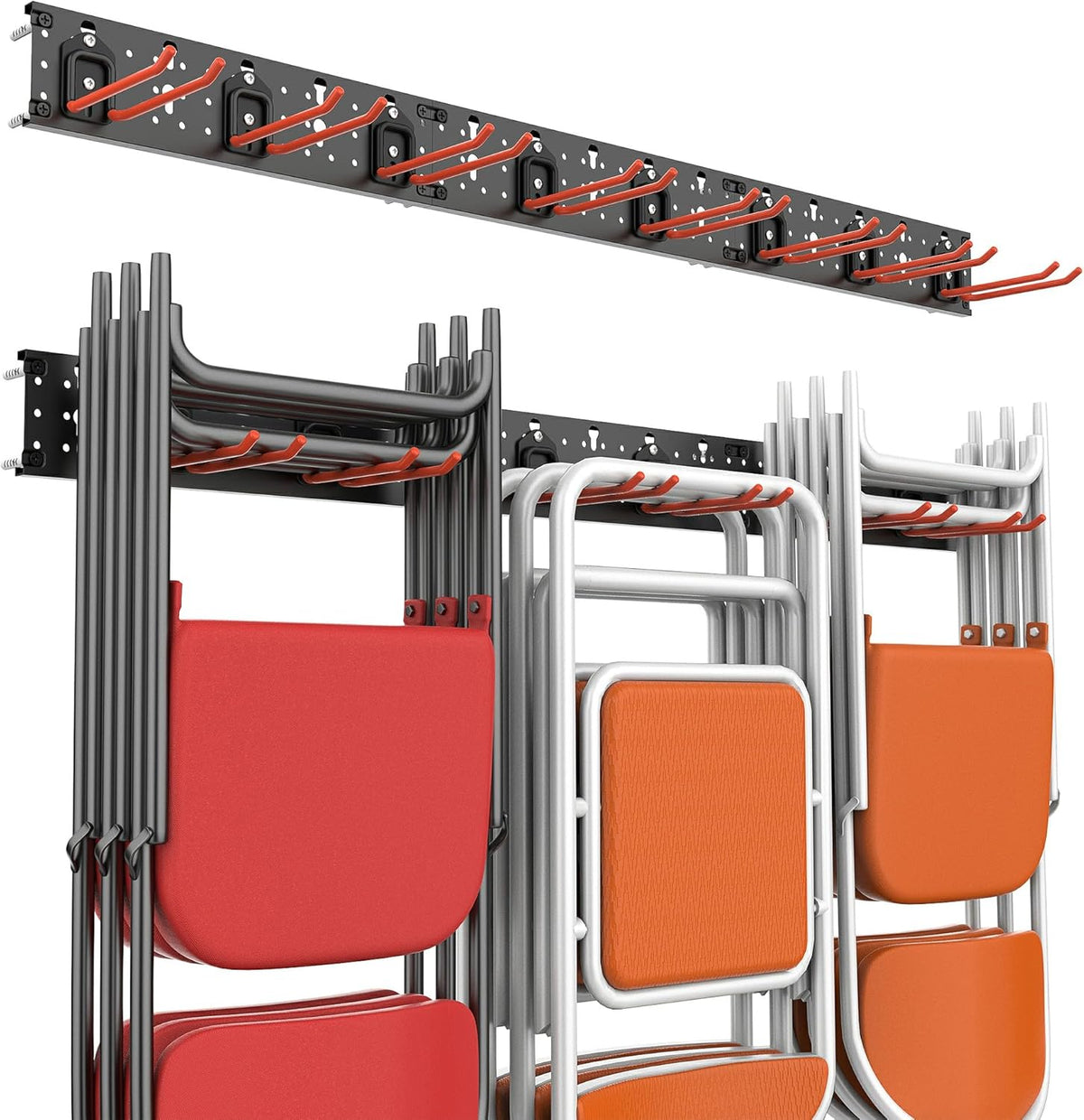 Garage Storage Organization Wall Mount Folding Chair Hangers
