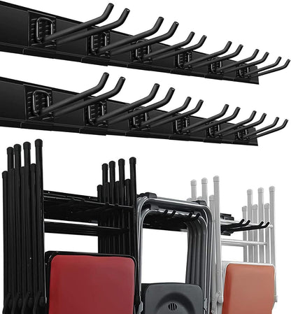 Garage Storage Organization Wall Mount Folding Chair Hangers