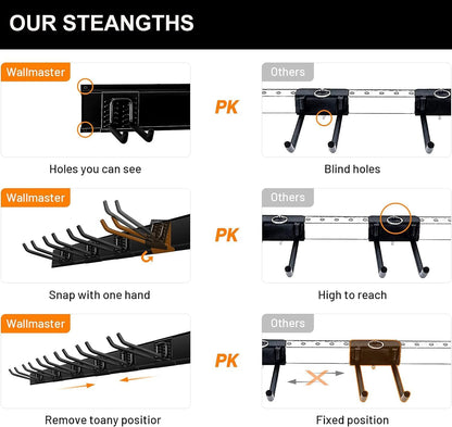 Garage Storage Organization Wall Mount Folding Chair Hangers
