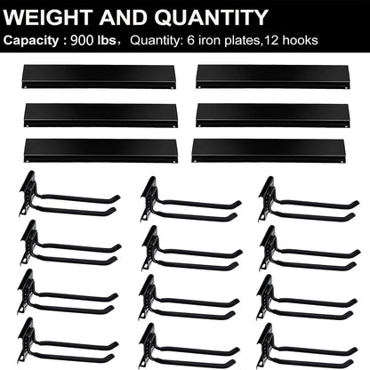 Garage Storage Organization Wall Mount Folding Chair Hangers