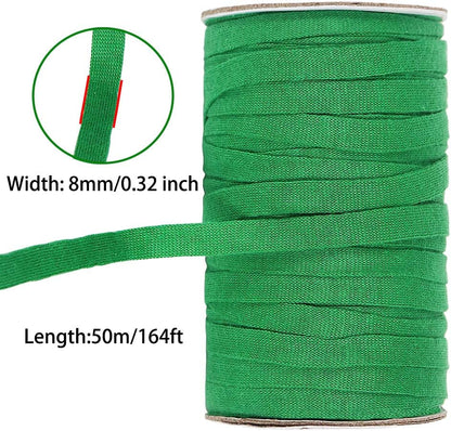 Plant Ties, 164 Feet 8mm Green Garden Twine for Tomato