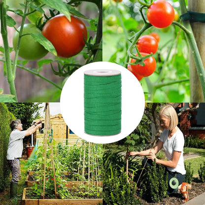 Plant Ties, 164 Feet 8mm Green Garden Twine for Tomato
