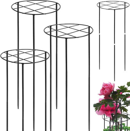 Peony Cages and Supports, 30"H x 13.8"D Plant Supports for Outdoor Plants