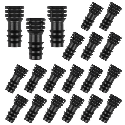 27 Pcs 1/2 Inch Irrigation Tubing Fittings Kit, 16mm 1/2" Drip Tubing Barbed Locked Nuts Connectors with 4 Couplings 4 Tee 4 Ends 4 Elbows 3 Switch Valves 6 Reducers 2 Hose Adapters