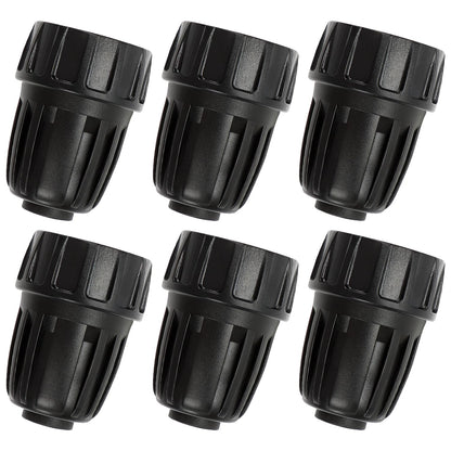 27 Pcs 1/2 Inch Irrigation Tubing Fittings Kit, 16mm 1/2" Drip Tubing Barbed Locked Nuts Connectors with 4 Couplings 4 Tee 4 Ends 4 Elbows 3 Switch Valves 6 Reducers 2 Hose Adapters