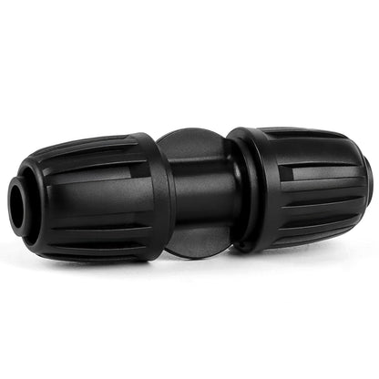 27 Pcs 1/2 Inch Irrigation Tubing Fittings Kit, 16mm 1/2" Drip Tubing Barbed Locked Nuts Connectors with 4 Couplings 4 Tee 4 Ends 4 Elbows 3 Switch Valves 6 Reducers 2 Hose Adapters