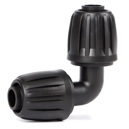 27 Pcs 1/2 Inch Irrigation Tubing Fittings Kit, 16mm 1/2" Drip Tubing Barbed Locked Nuts Connectors with 4 Couplings 4 Tee 4 Ends 4 Elbows 3 Switch Valves 6 Reducers 2 Hose Adapters