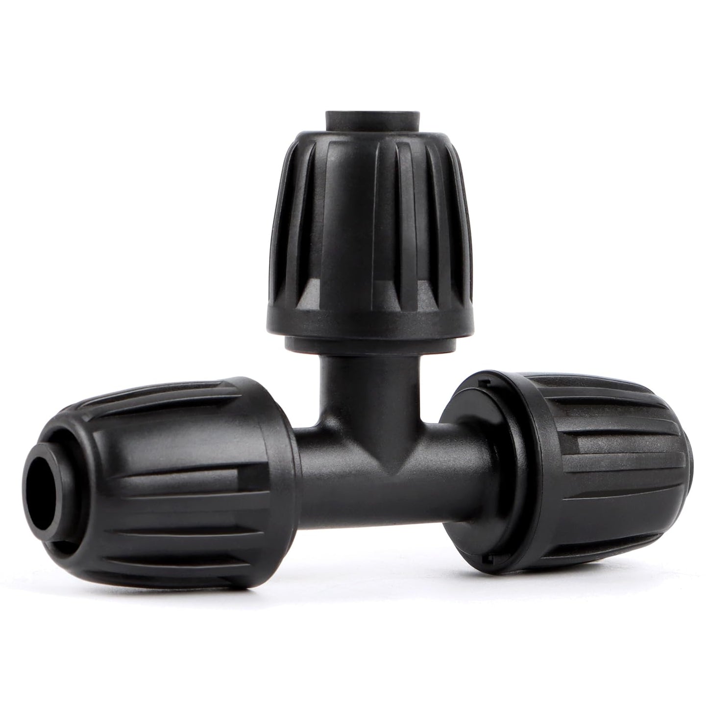 27 Pcs 1/2 Inch Irrigation Tubing Fittings Kit, 16mm 1/2" Drip Tubing Barbed Locked Nuts Connectors with 4 Couplings 4 Tee 4 Ends 4 Elbows 3 Switch Valves 6 Reducers 2 Hose Adapters