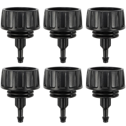 27 Pcs 1/2 Inch Irrigation Tubing Fittings Kit, 16mm 1/2" Drip Tubing Barbed Locked Nuts Connectors with 4 Couplings 4 Tee 4 Ends 4 Elbows 3 Switch Valves 6 Reducers 2 Hose Adapters