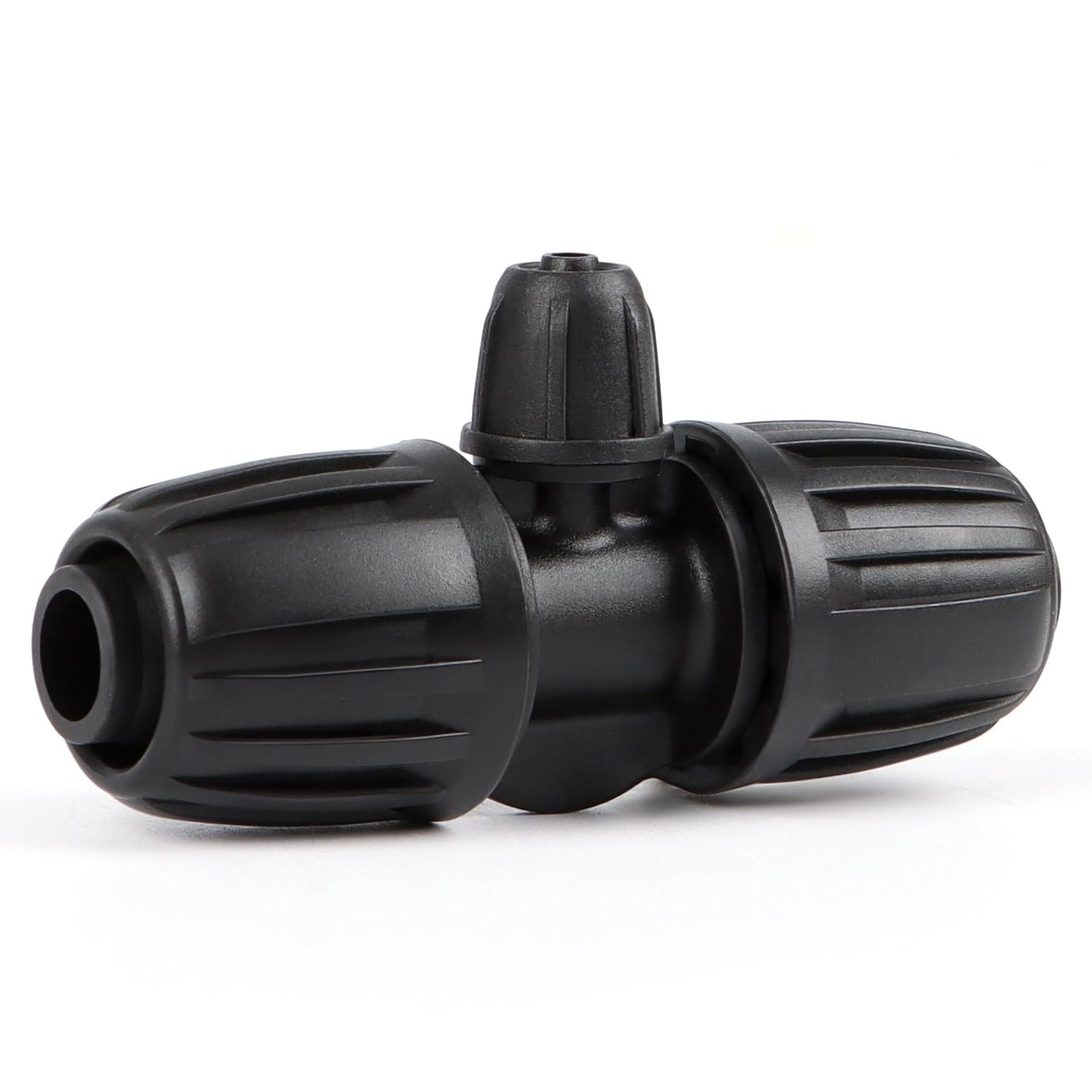 27 Pcs 1/2 Inch Irrigation Tubing Fittings Kit, 16mm 1/2" Drip Tubing Barbed Locked Nuts Connectors with 4 Couplings 4 Tee 4 Ends 4 Elbows 3 Switch Valves 6 Reducers 2 Hose Adapters