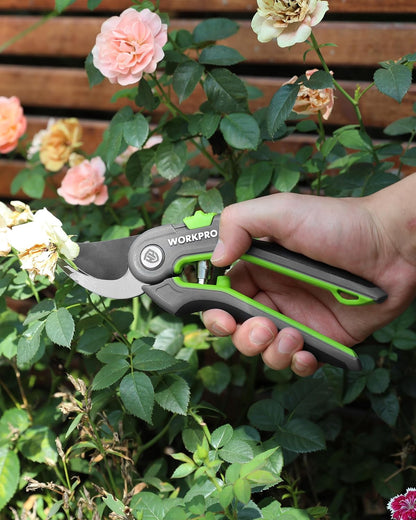 3-Piece Garden Shears Set, Heavy-Duty Gardening Clippers