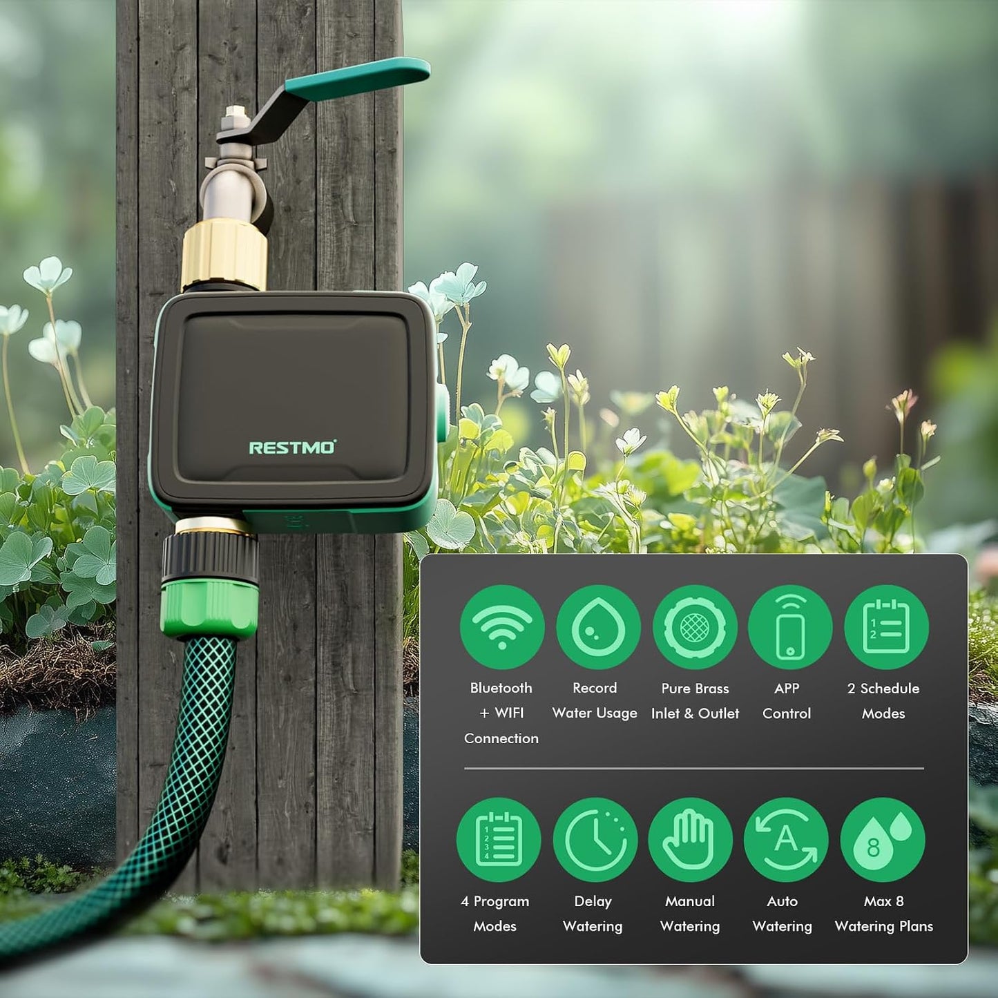 WiFi Smart Sprinkler Timer with APP Remote Control for Garden Hose