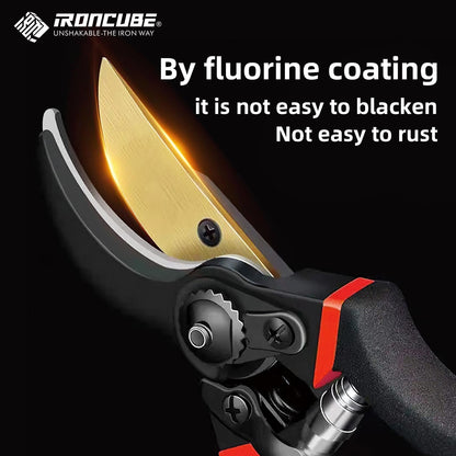 8" Professional Bypass Pruning Shears, SK-5 Titanium Coated Blade Garden Clippers – Sharp Hand Pruners for 3/4" Branches, Ergonomic Non-Slip Handle for Gardening, Trimming, Yard Work