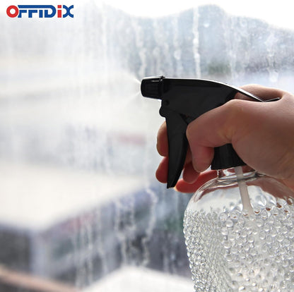 Fine Mist Plant Mister,Handheld Pressure Glass Spray Bottles,0.45L/15.22oz Watering Can with Adjustable Nozzle for Outdoor Indoor Gardening and Cleaning Work(Diagonal Gray)