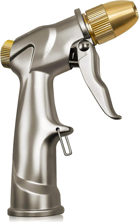 Heavy Duty Garden Hose Nozzle, High Pressure Handheld Sprayer