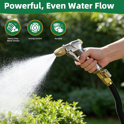 Heavy Duty Garden Hose Nozzle, High Pressure Handheld Sprayer