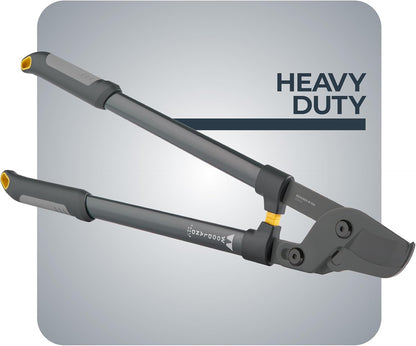 Woodland Tools Duralight Compact Lopper, 16 Inch Anvil Branch Cutter with Gear Assist and Glass-Filled Nylon Handles, Lightweight Tree Pruner for Dry Branches, Tight Spaces, and Everyday Yard Work