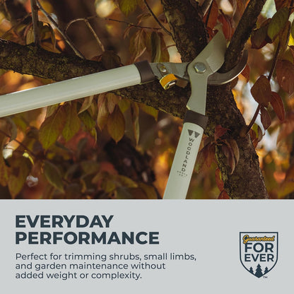 Woodland Tools Duralight Compact Lopper, 16 Inch Anvil Branch Cutter with Gear Assist and Glass-Filled Nylon Handles, Lightweight Tree Pruner for Dry Branches, Tight Spaces, and Everyday Yard Work