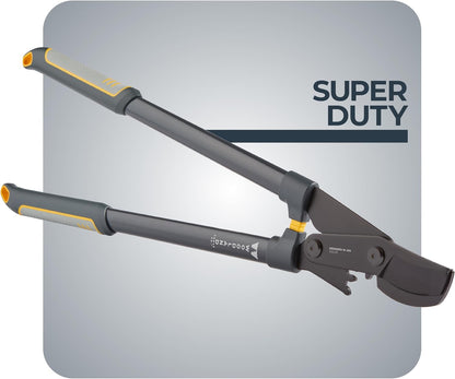 Woodland Tools Duralight Compact Lopper, 16 Inch Anvil Branch Cutter with Gear Assist and Glass-Filled Nylon Handles, Lightweight Tree Pruner for Dry Branches, Tight Spaces, and Everyday Yard Work