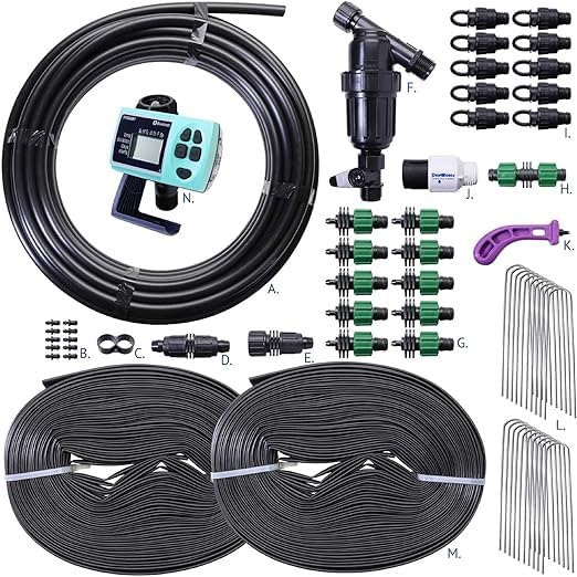 Drip Tape Irrigation Kit for Watering Row Crops in Farms - Waters Upto 10 20' Rows | Agricultural Grade Components | Trusted Brand Since 1991