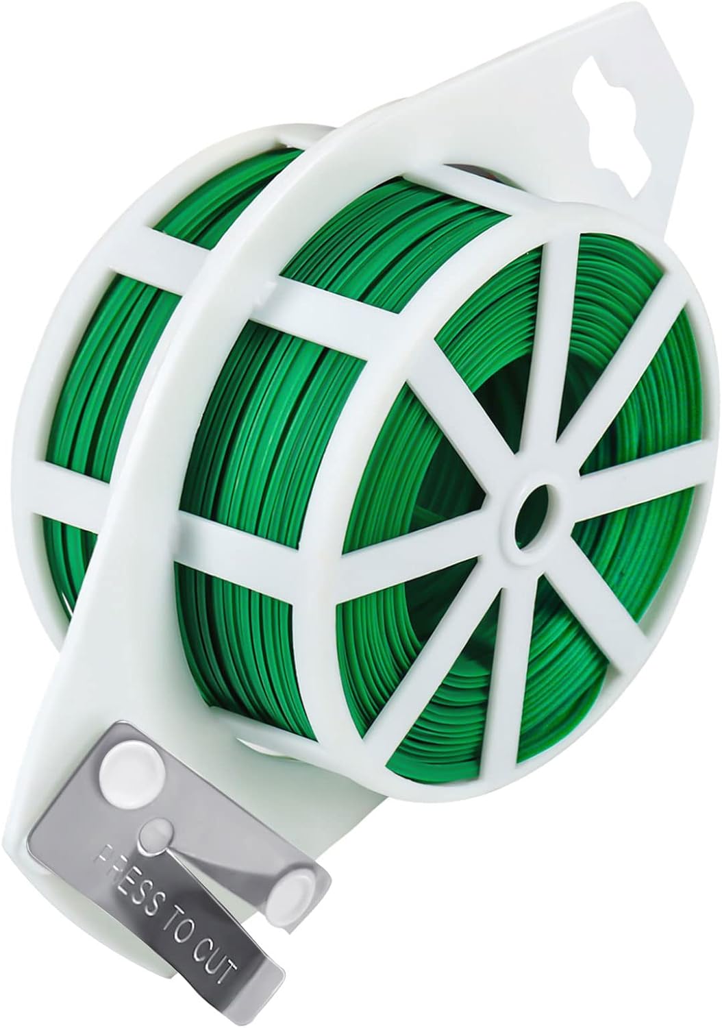 328 Feet Garden Plant Twist Tie with Cutter for Gardening, Home, Office (Green)