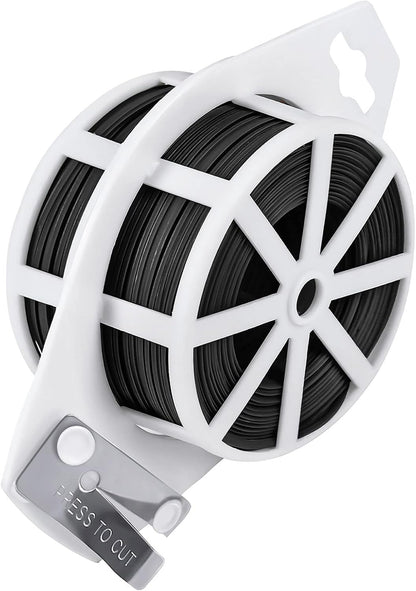 328 Feet Garden Plant Twist Tie with Cutter for Gardening, Home, Office (Green)