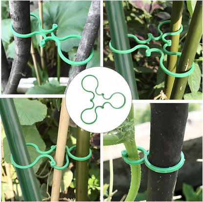 Stackable Monstera Plant Support Stakes,Plant Trellis for Indoor Climbing Plants, Tree Branch Shape Modular Plant Support Pole for Monstera, Pothos, Ivy - Green (52inch)