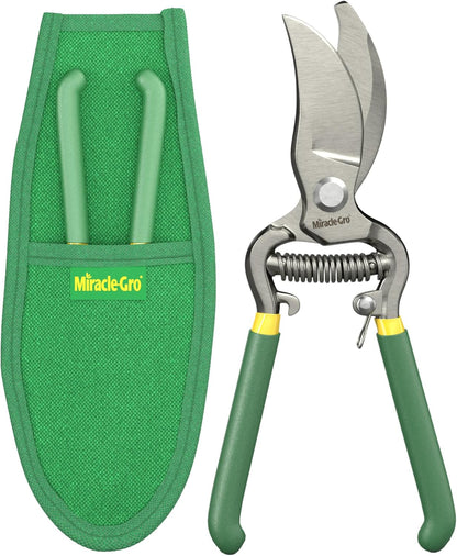 Straight Tip Floral Shears - Lightweight Gardening Scissors - Hand Pruner Pruning Shear for Flowers, Herbs, Roses and Indoor Plants