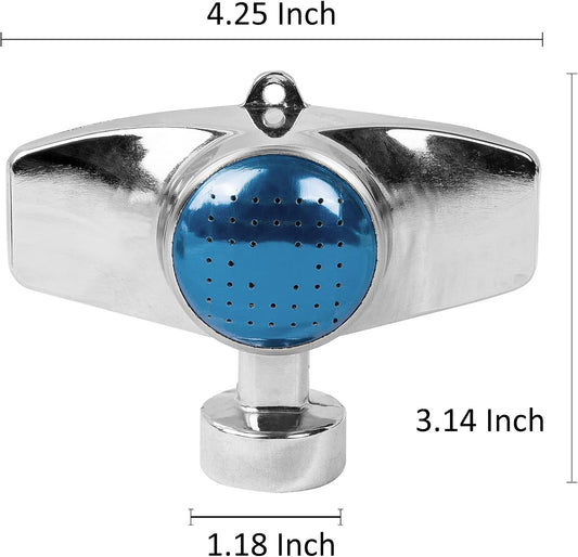 360 Degree Metal Spot Sprinkler, Lawn Sprinklers for Yard, Circle Pattern Sprinkler with Gentle Water Flow for Small Area Yard Lawn Garden Watering, Coverage Up to 30FT