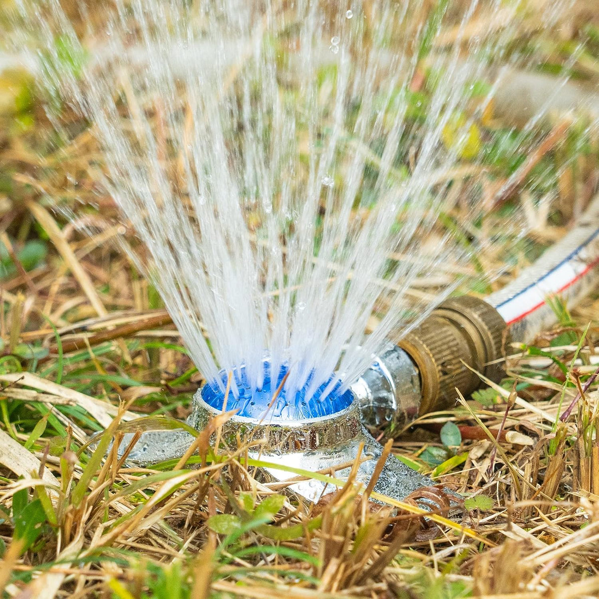 360 Degree Metal Spot Sprinkler, Lawn Sprinklers for Yard, Circle Pattern Sprinkler with Gentle Water Flow for Small Area Yard Lawn Garden Watering, Coverage Up to 30FT