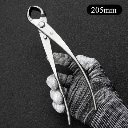 Bonsai Tools 5-Piece Alloy Steel Bonsai tool Kit In Cluding 210mm Long Handle Scissors / 205mm Branch Cutter / 205mm Knob Cutter / 200mm Straight Root Hook/Tweezers (NBK5-01)