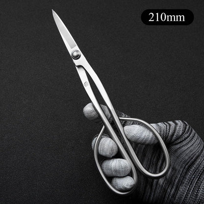 Bonsai Tools 5-Piece Alloy Steel Bonsai tool Kit In Cluding 210mm Long Handle Scissors / 205mm Branch Cutter / 205mm Knob Cutter / 200mm Straight Root Hook/Tweezers (NBK5-01)