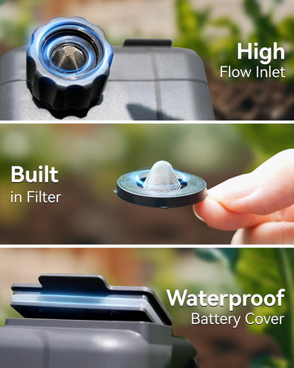 Sprinkler Timer - Cycle & Soak Hose Timer for Garden Hose with Automatic Watering/Manual Watering/Rain Delay, Programmable for Irrigation System, Lawn, Yard, Outdoor