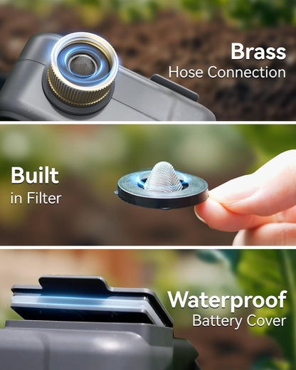 Sprinkler Timer - Cycle & Soak Hose Timer for Garden Hose with Automatic Watering/Manual Watering/Rain Delay, Programmable for Irrigation System, Lawn, Yard, Outdoor