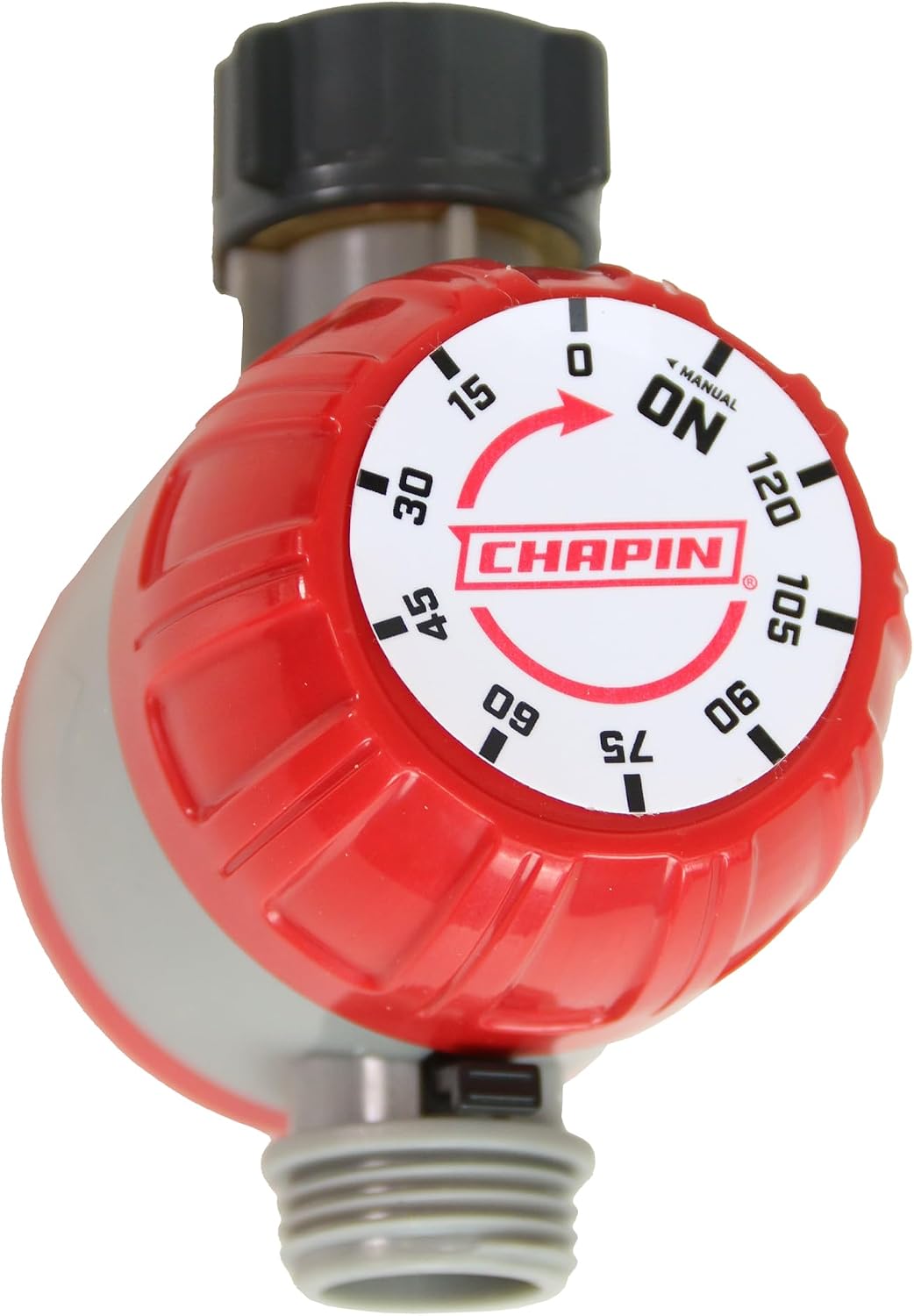 International 41002: Single Zone Water Timer with Digital Display, Water-Resistant Construction, Set Frequency, Duration and Time Delay, 1-Pack, Red/Black