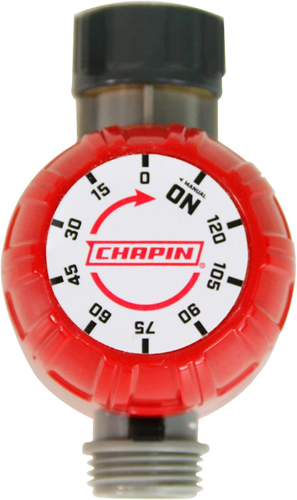 International 41002: Single Zone Water Timer with Digital Display, Water-Resistant Construction, Set Frequency, Duration and Time Delay, 1-Pack, Red/Black